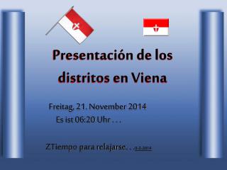 Presentación de los distritos en Viena