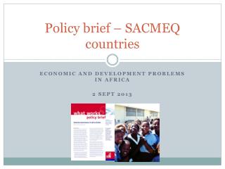 Policy brief – SACMEQ countries