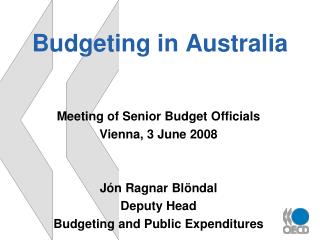 Budgeting in Australia