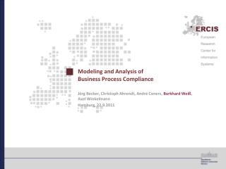 Modeling and Analysis of Business Process Compliance