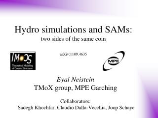 Hydro simulations and SAMs: two sides of the same coin arXiv:1109.4635