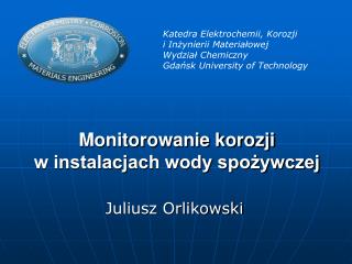 Monitorowanie korozji w instalacjach wody spożywczej