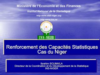 Renforcement des Capacités Statistiques Cas du Niger