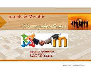 Joomla &amp; Moodle