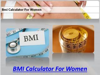 BMI Calculator For Women