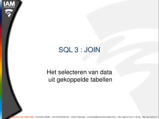 SQL 3 : JOIN