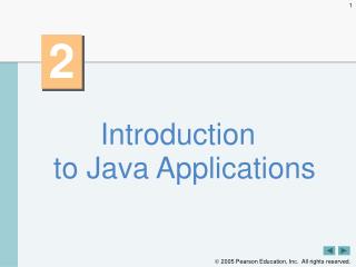 Introduction to Java Applications