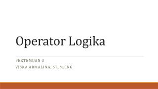 Operator Logika