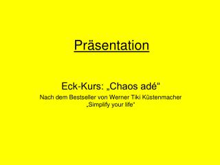 Präsentation