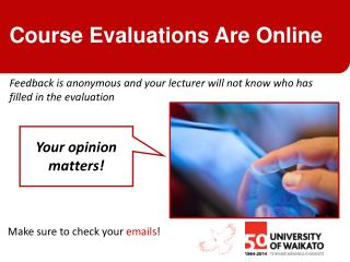 Course Evaluations Are Online