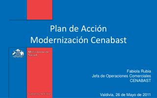 Plan de Acción Modernización Cenabast