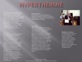 Hyperthermie