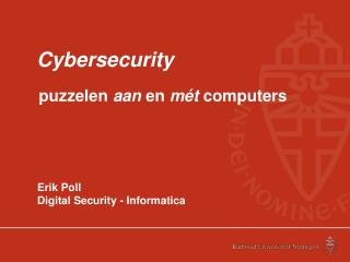 Cybersecurity