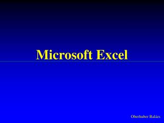 Microsoft Excel