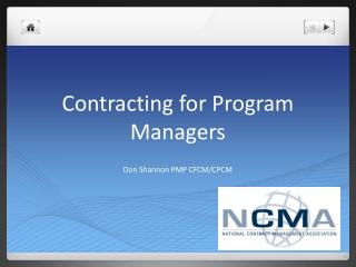 Contracting for Program Managers