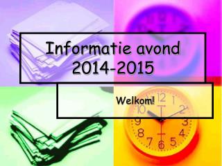 Informatie avond 2014-2015