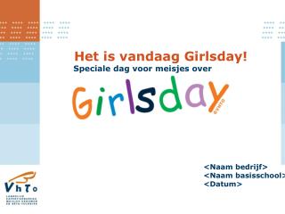 Het is vandaag Girlsday!