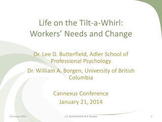 Life on the Tilt-a-Whirl: Workers’ Needs and Change