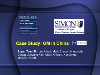 Case Study: GM in China