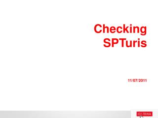 Checking SPTuris 11/07/2011
