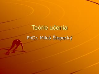 Teórie učenia