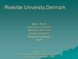 Roskilde University,Denmark