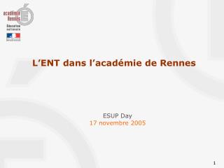 L’ENT dans l’académie de Rennes