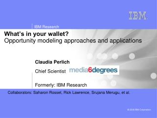 What’s in your wallet? Opportunity modeling approaches and applications