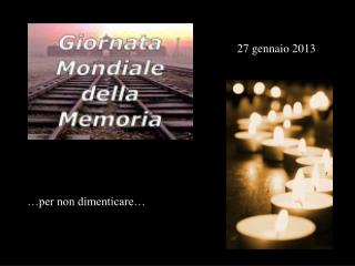 27 gennaio 2013