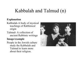 Kabbalah and Talmud (n)