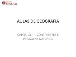 AULAS DE GEOGRAFIA