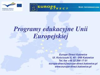 Programy edukacyjne Unii Europejskiej