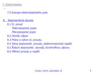 7. Elektrostatika …