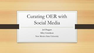 Curating OER with Social Media