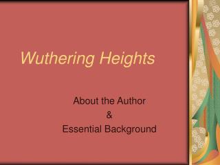 Wuthering Heights