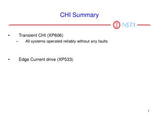 CHI Summary