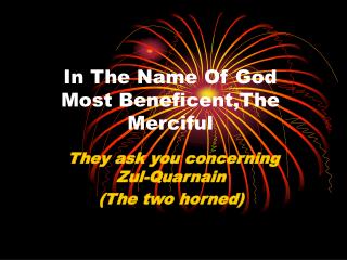 In The Name Of God Most Beneficent,The Merciful