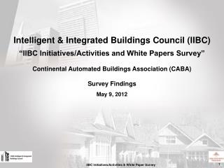 Intelligent &amp; Integrated Buildings Council (IIBC)