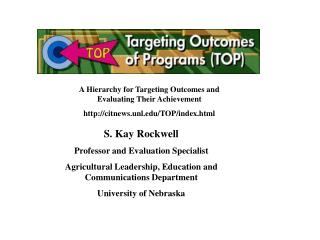 A Hierarchy for Targeting Outcomes and Evaluating Their Achievement