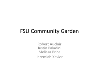 FSU Community Garden