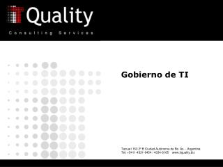 Gobierno de TI