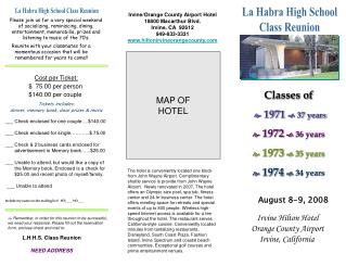 La Habra High School Class Reunion