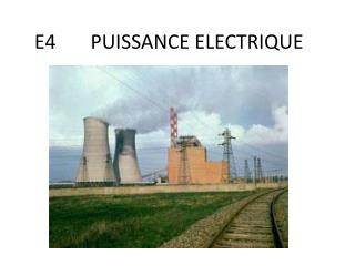 E4 PUISSANCE ELECTRIQUE