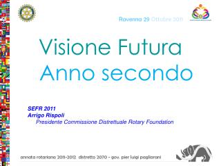 Visione Futura Anno secondo SEFR 2011