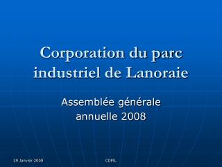 Corporation du parc industriel de Lanoraie