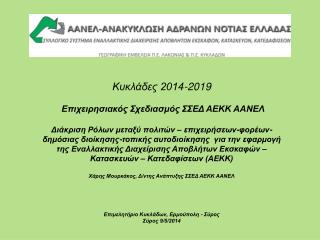 Κυκλάδες 2014-2019 Επιχειρησιακός Σχεδιασμός ΣΣΕΔ ΑΕΚΚ ΑΑΝΕΛ