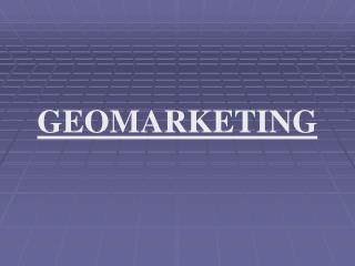 GEOMARKETING