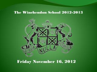 The Winchendon School 2012-2013