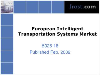 European Intelligent Transportation Systems Market