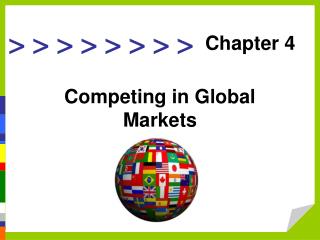 Competing in Global Markets